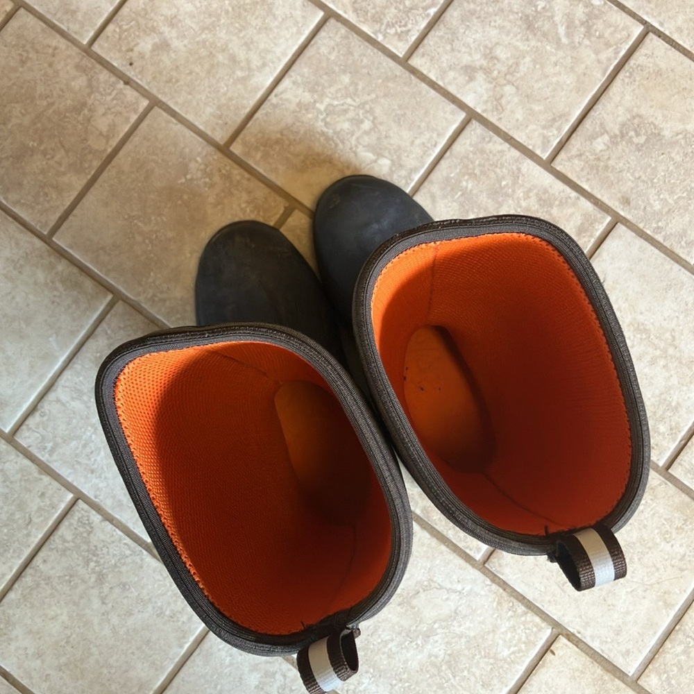 Muck Boot Company Wetland Pro Snake Black Rubber Boots - Picture 3 of 4